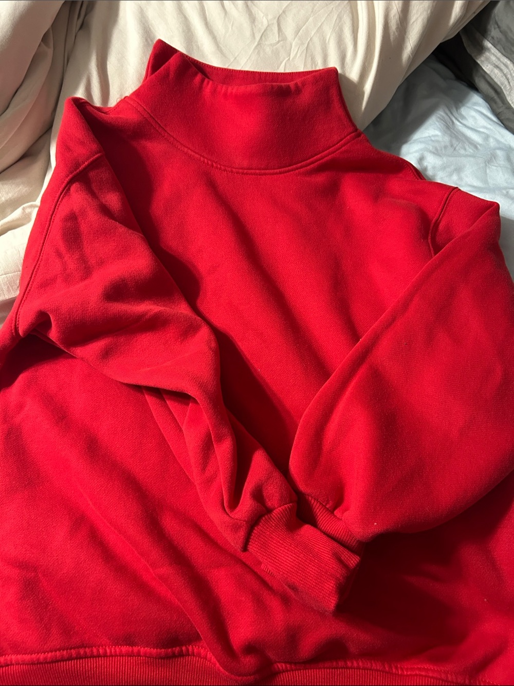 Women’s Red Funnel Neck Sweater